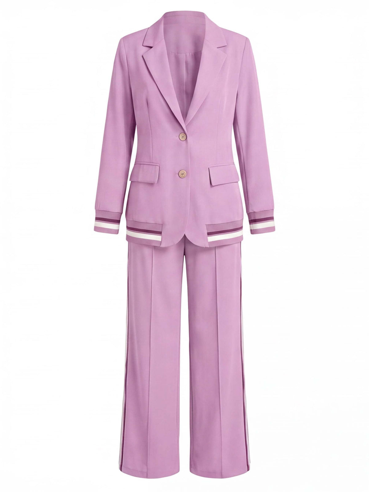 Women’s Tailored Blazer and Wide-Leg Trouser Set