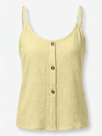 Women’s Button Front Textured Cami Top