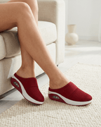 Women’s Slip-On Knit Mule Sneakers- Stretch Strap