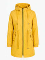 Women’s Hooded Longline Jacket with Drawstring Details