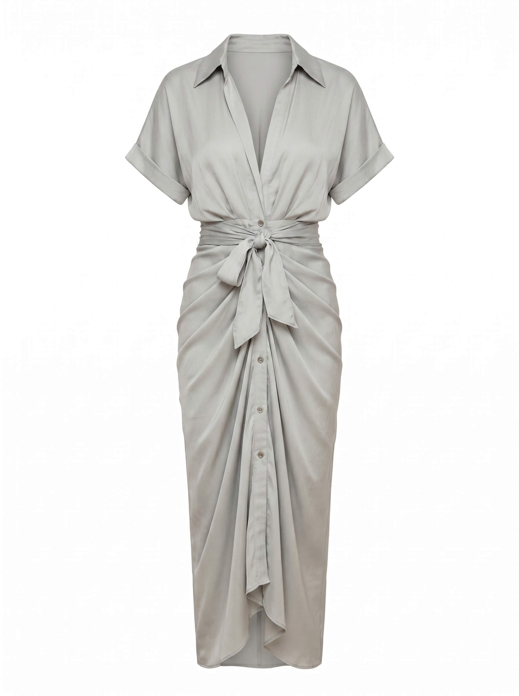 Women’s Ruched Midi Summer Dress