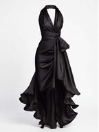 Women’s Halter Wrap Maxi Evening Dress