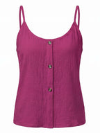 Women’s Button Front Textured Cami Top