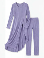Women’s Ribbed Knit Two-Piece Set