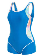 Women’s Plus Size Side-Panel One-Piece Swimsuit