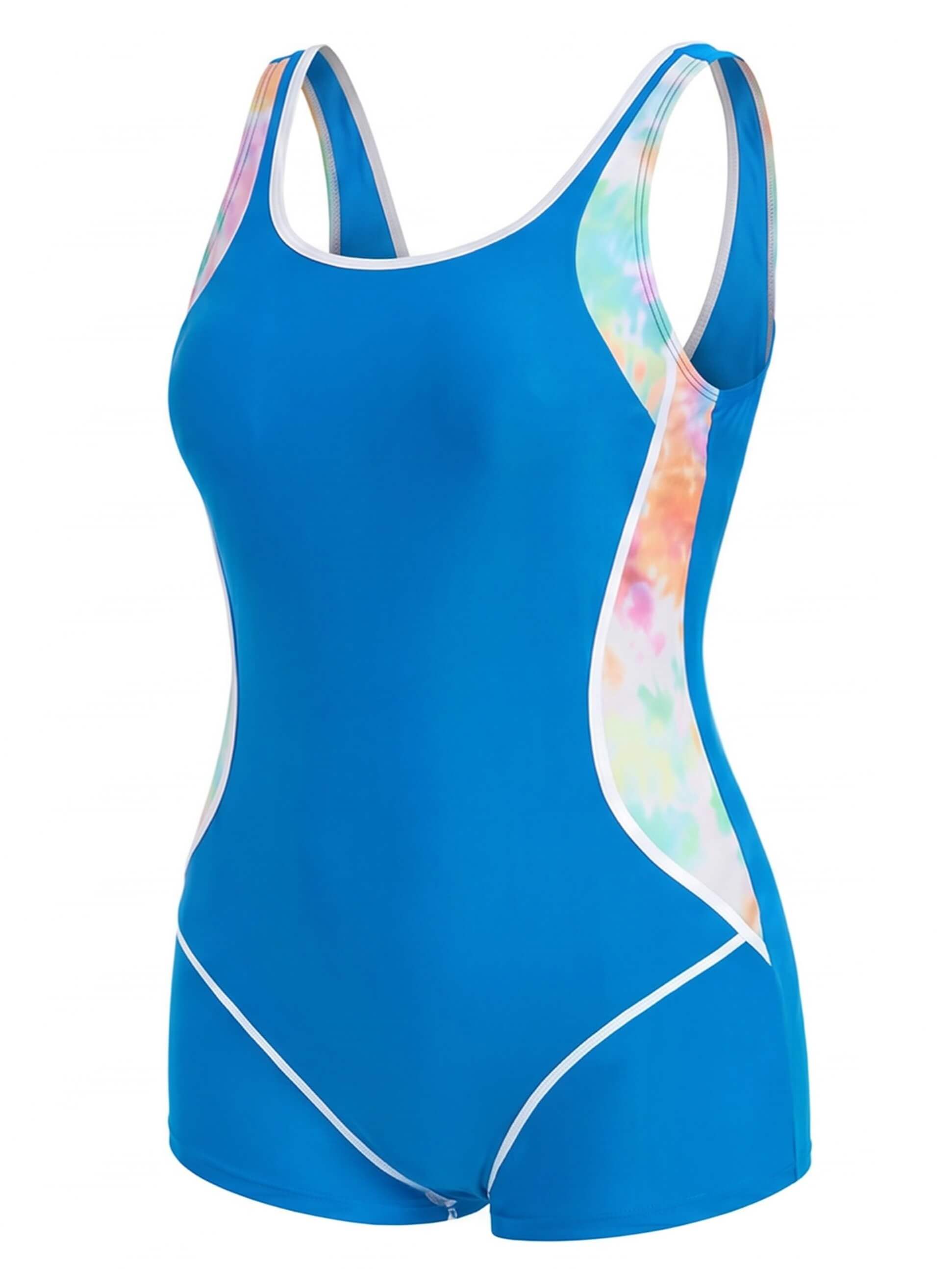 Women’s Plus Size Side-Panel One-Piece Swimsuit
