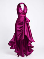 Women’s Halter Wrap Maxi Evening Dress