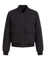 Women’s Utility Bomber Jacket with Snap Buttons