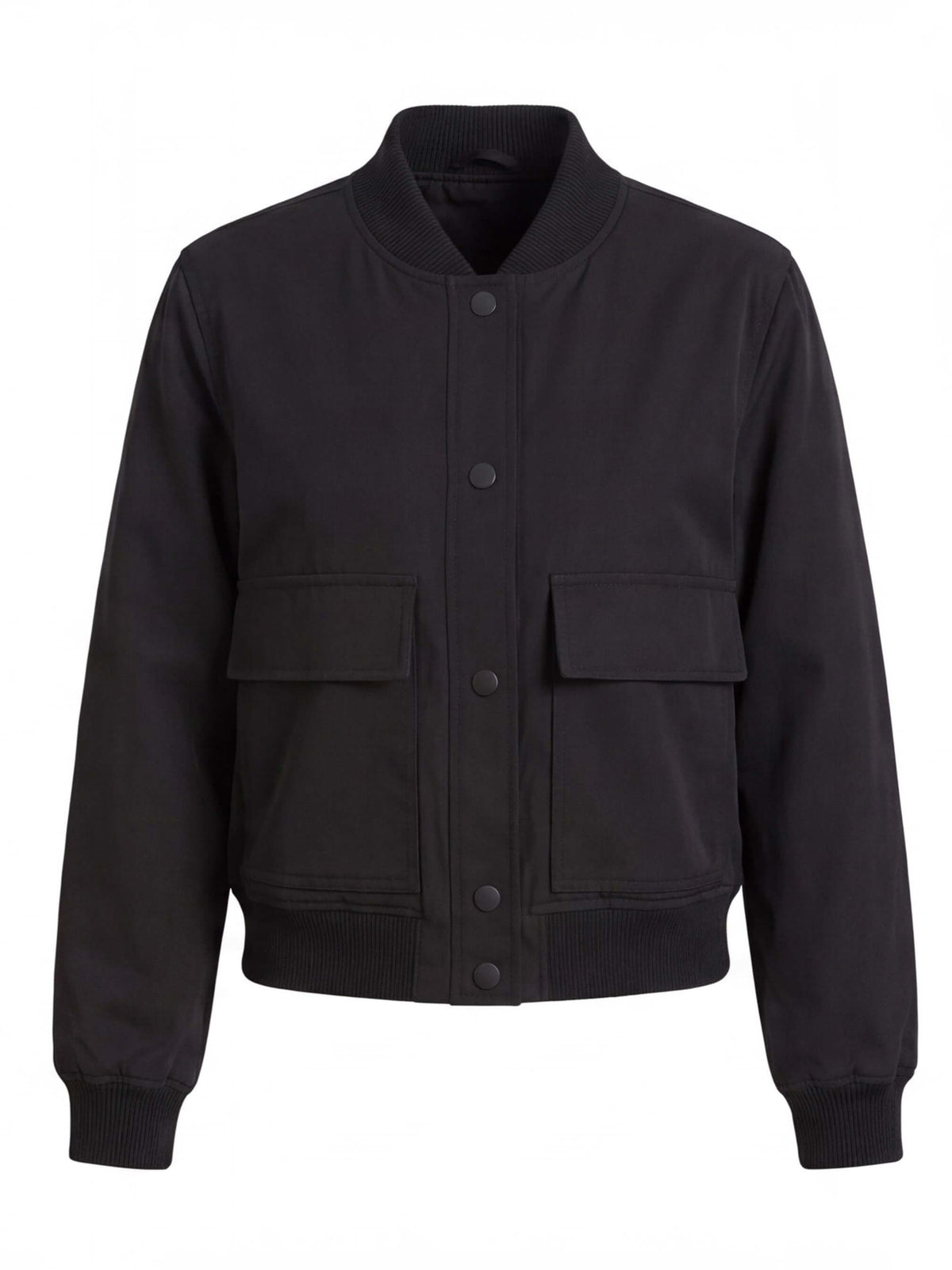 Women’s Utility Bomber Jacket with Snap Buttons