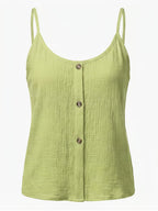 Women’s Button Front Textured Cami Top