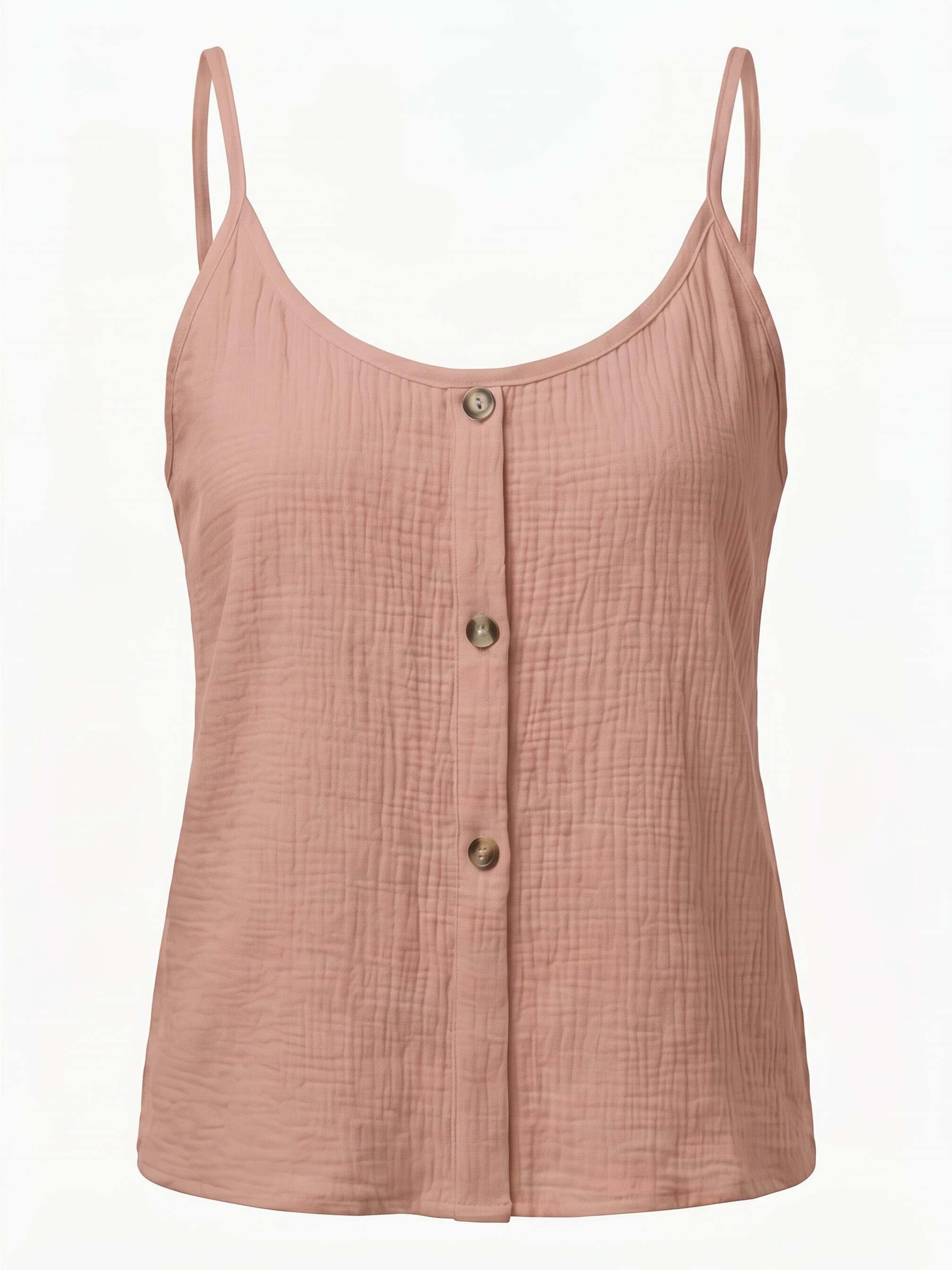 Women’s Button Front Textured Cami Top