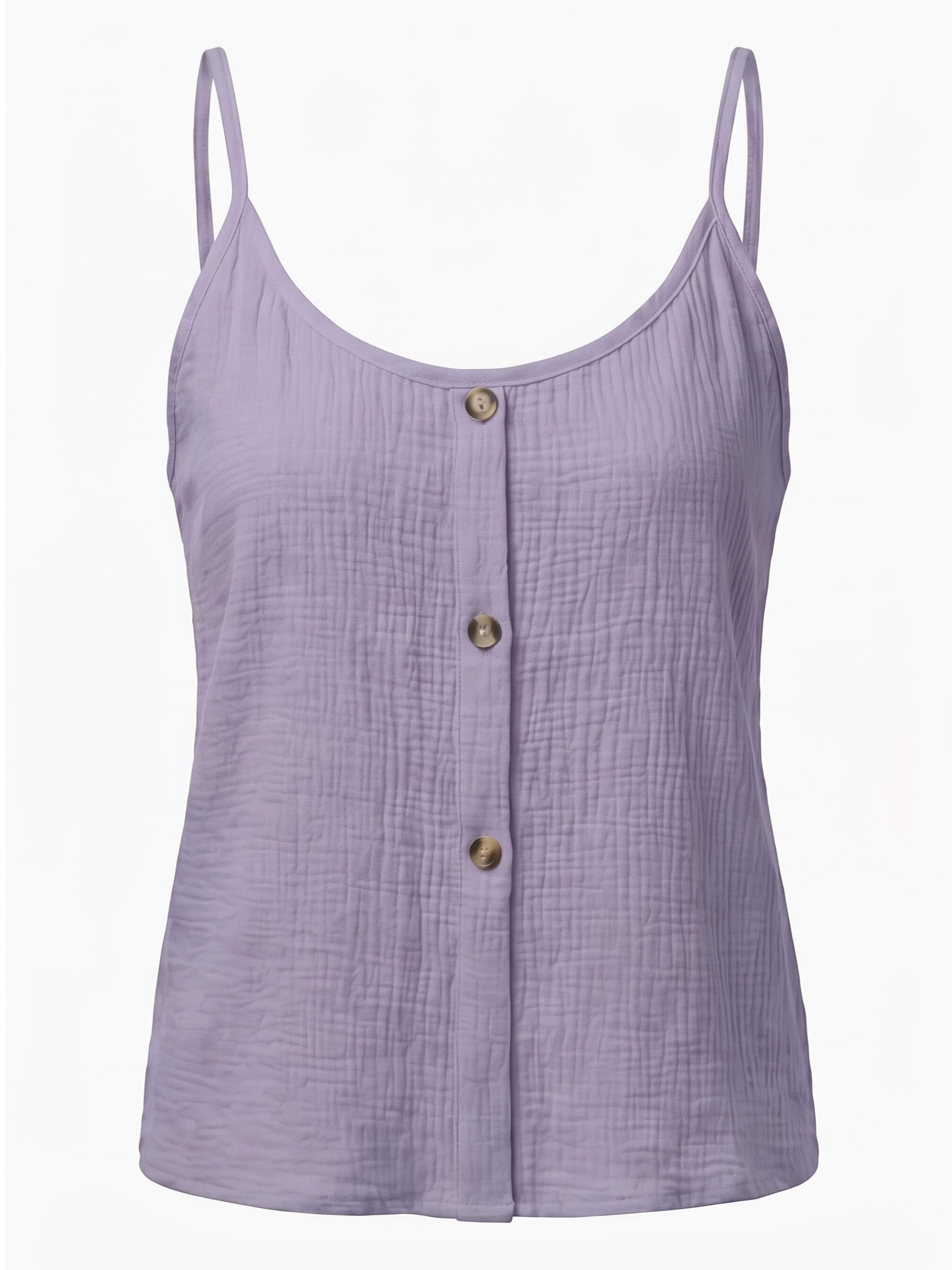 Women’s Button Front Textured Cami Top