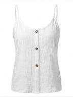 Women’s Button Front Textured Cami Top