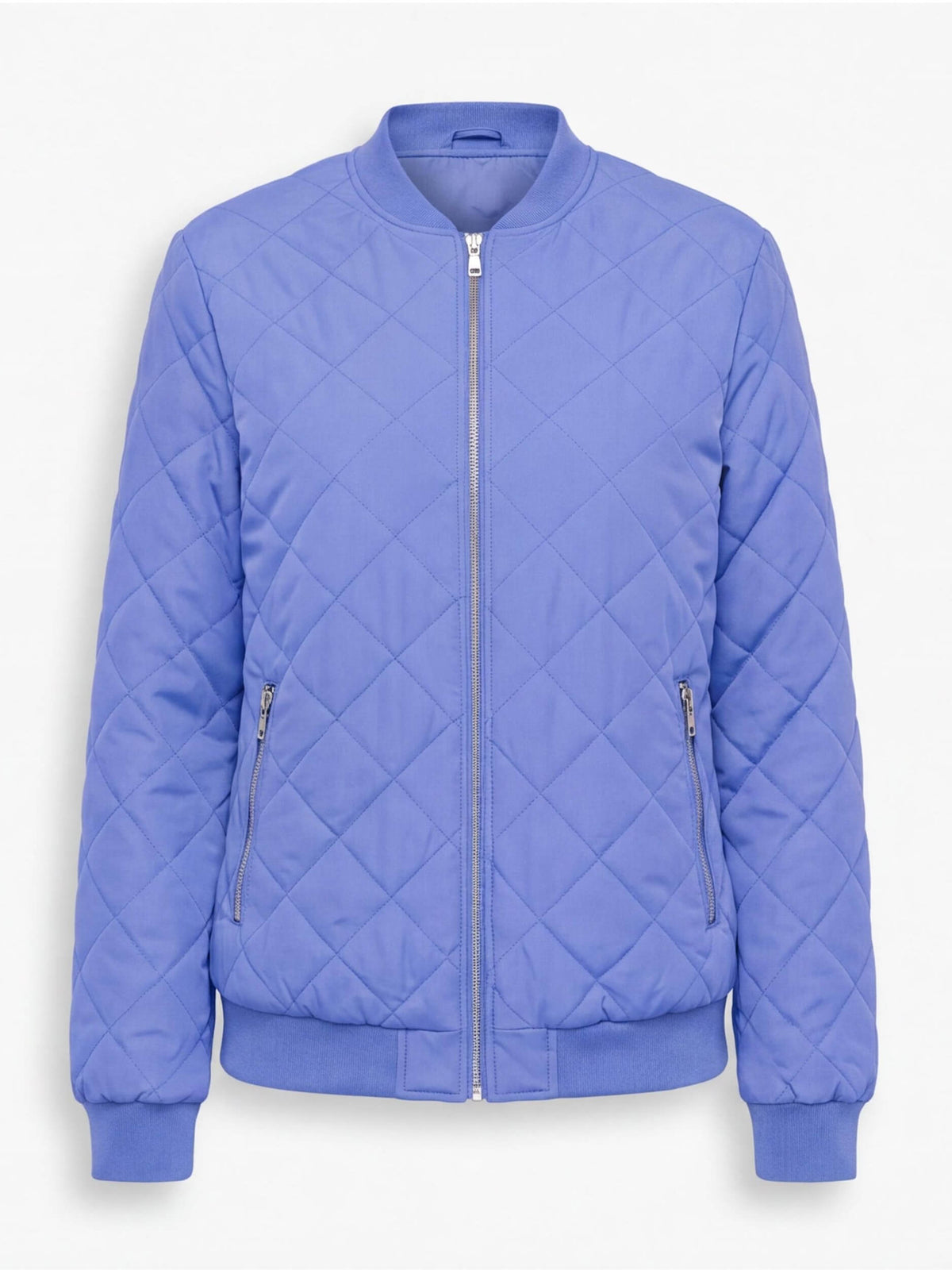 Women’s Quilted Bomber Jacket with Zip Front