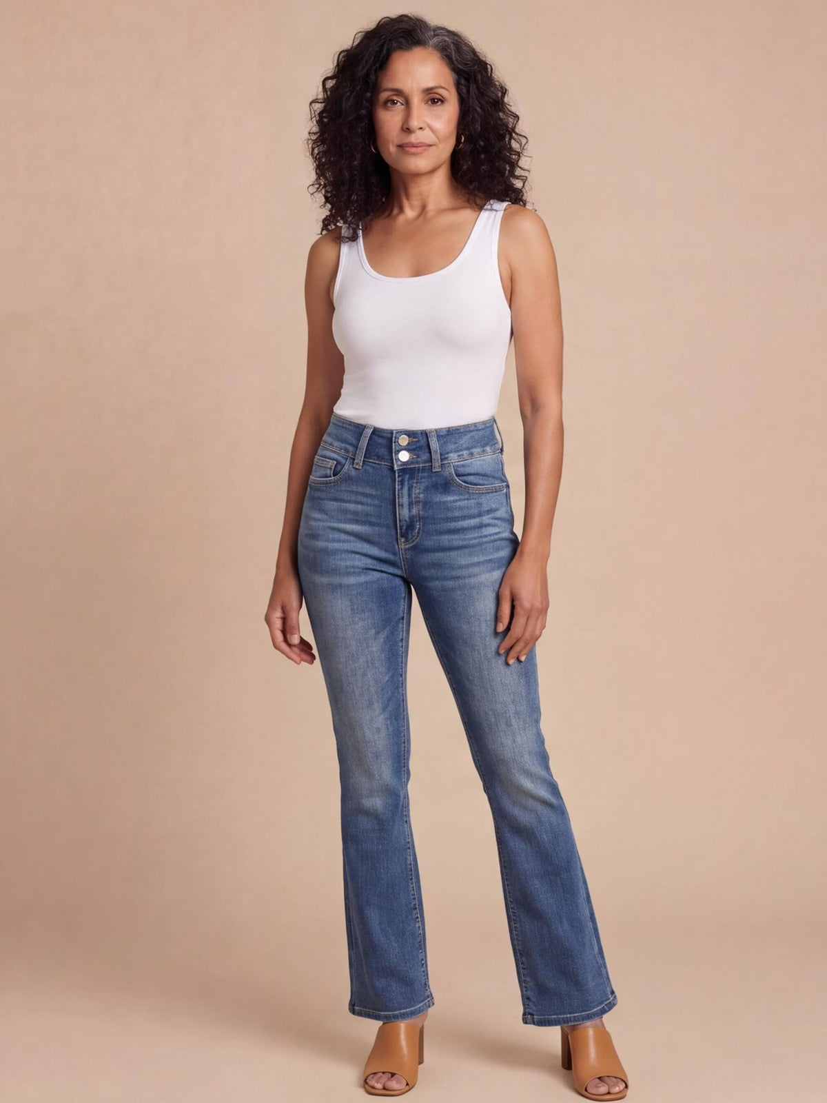 Women’s High-Waist Flared Leg Jeans