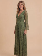 Women’s Bohemian Shimmer Maxi Dress