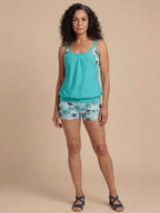 Women’s Floral Tankini Boyshort Bikini Set