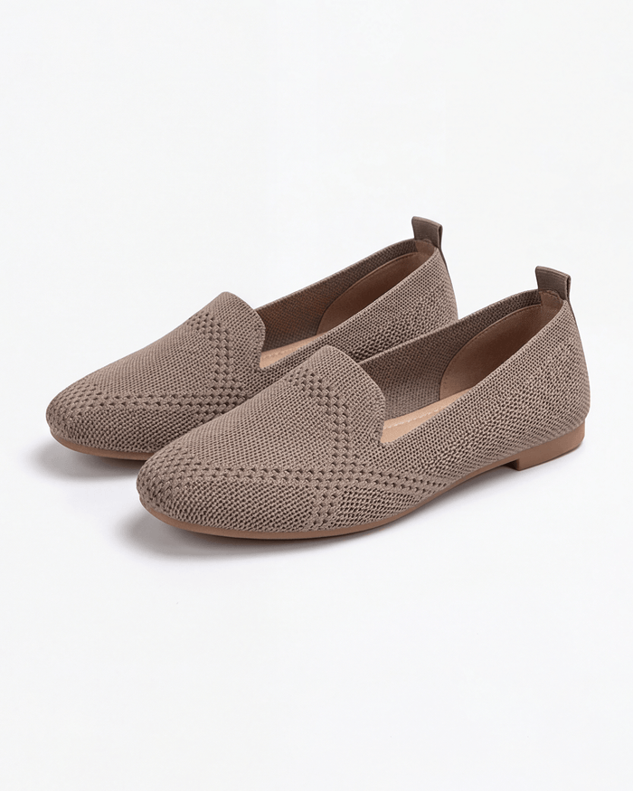 Women’s Loafer Flats – Knit Slip-On