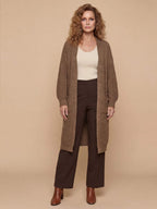 Women’s Long Knit Cardigan – Oversized Ribbed Style & Cozy Elegance