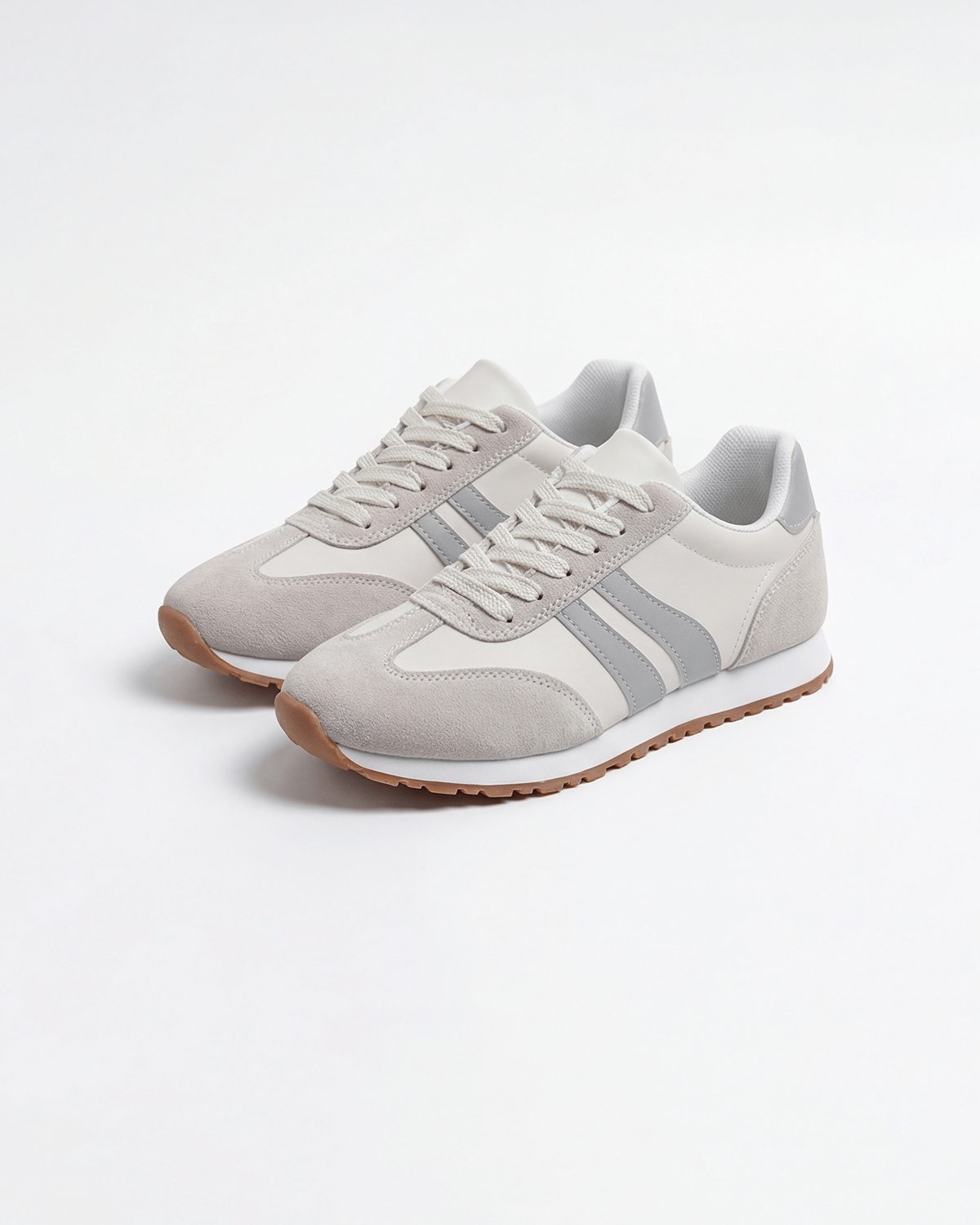 Women’s Low-Top Sneakers- Retro Stripe