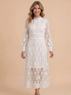 Women’s Elegant Lace Midi Dress – Grace in Lace