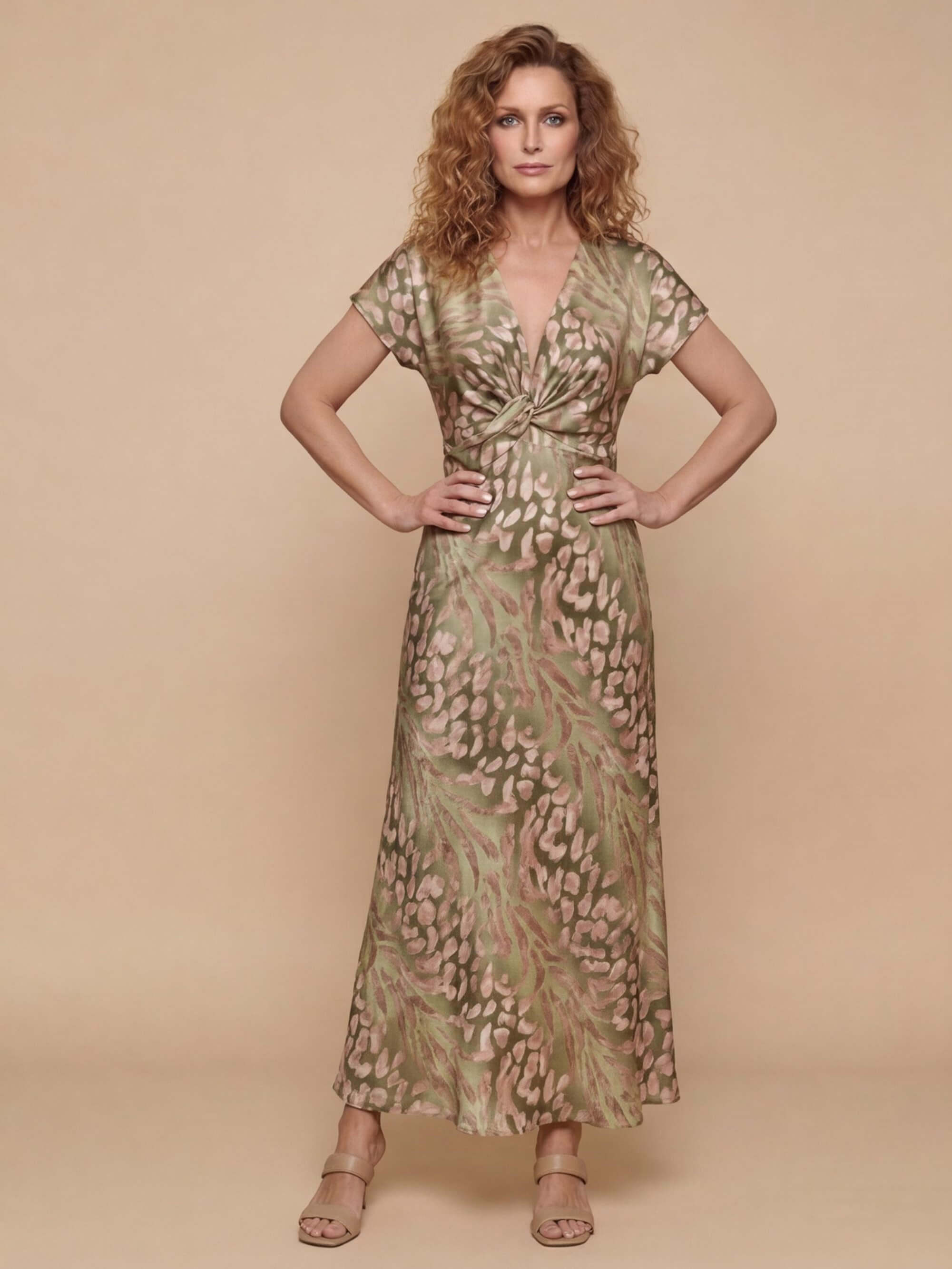 Women’s Satin Maxi Evening Dress