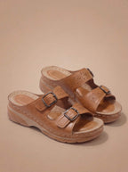 Women's orthopaedic sandals with a comfortable sole