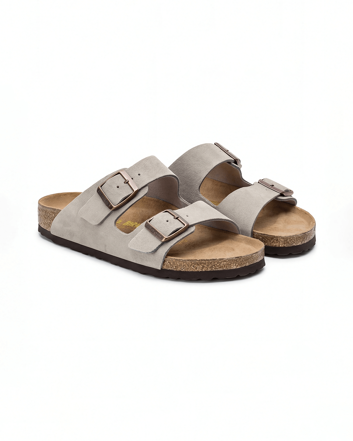 Women’s Slide Sandals- Double-Buckle