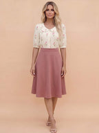 Women’s Floral Peter Pan Collar Blouse