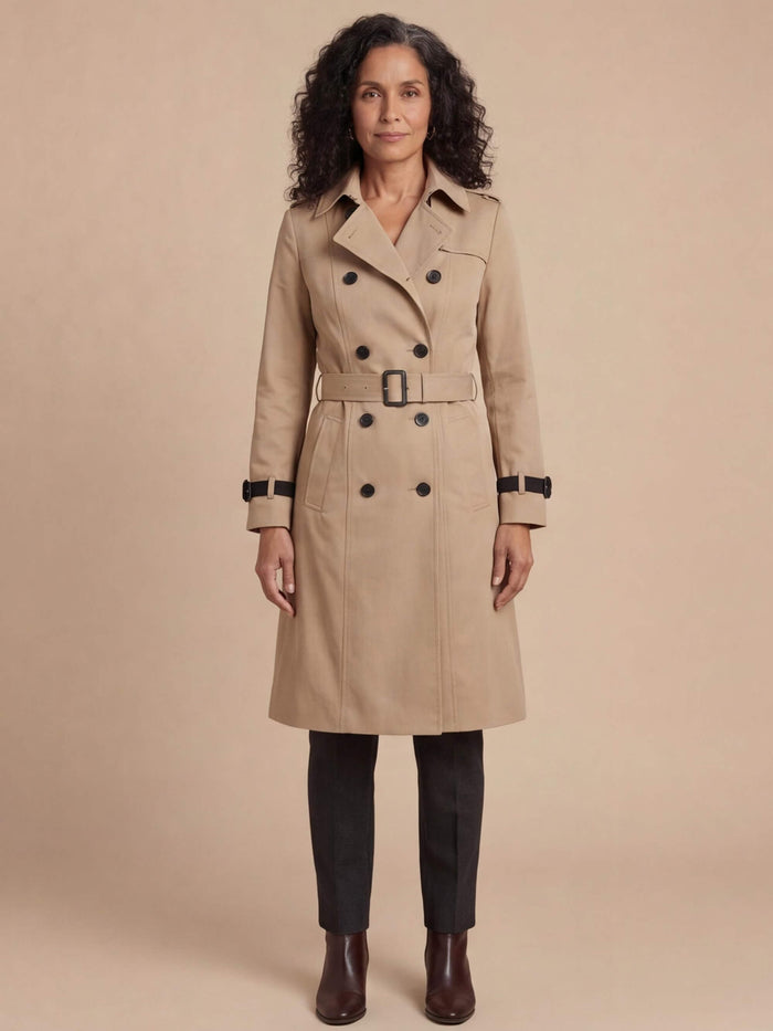 Women’s Elegant Long Trench Coat – Timeless Silhouette & Everyday Sophistication
