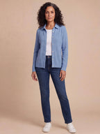 Women’s Textured Knit Button-Up Shirt