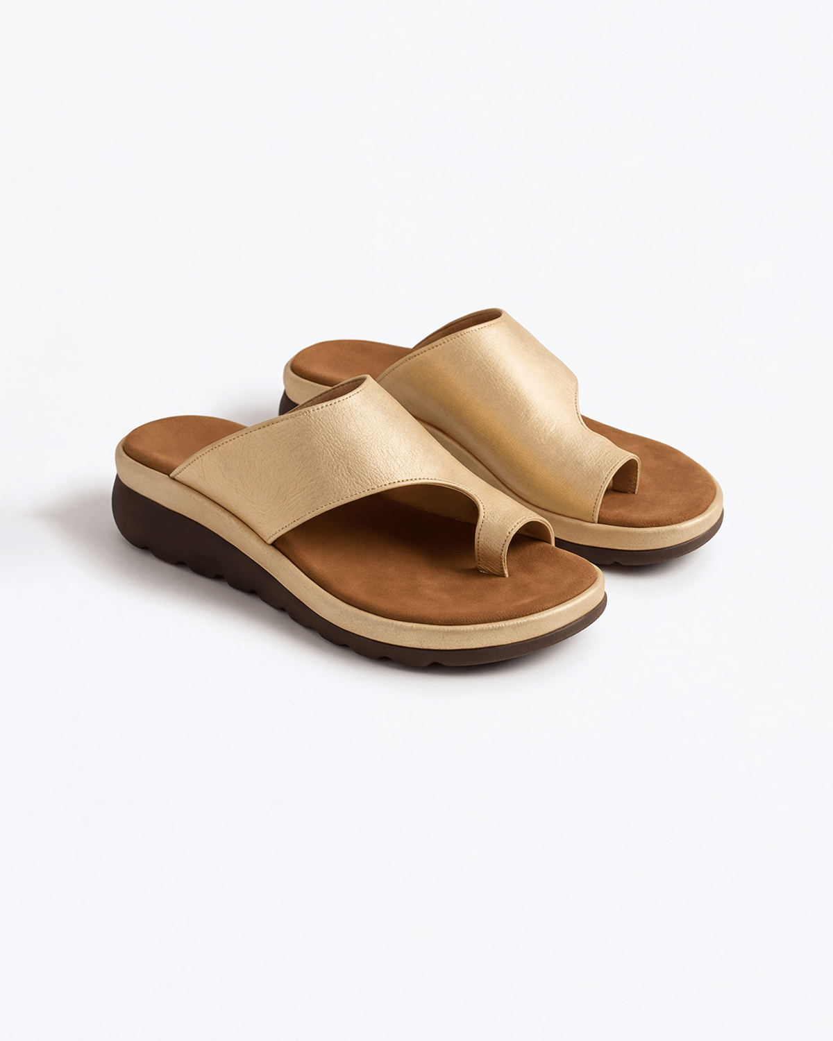 Women’s Platform Slide Sandals- Toe-Loop