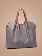 Women’s Textured Shoulder Bag with Top Handles
