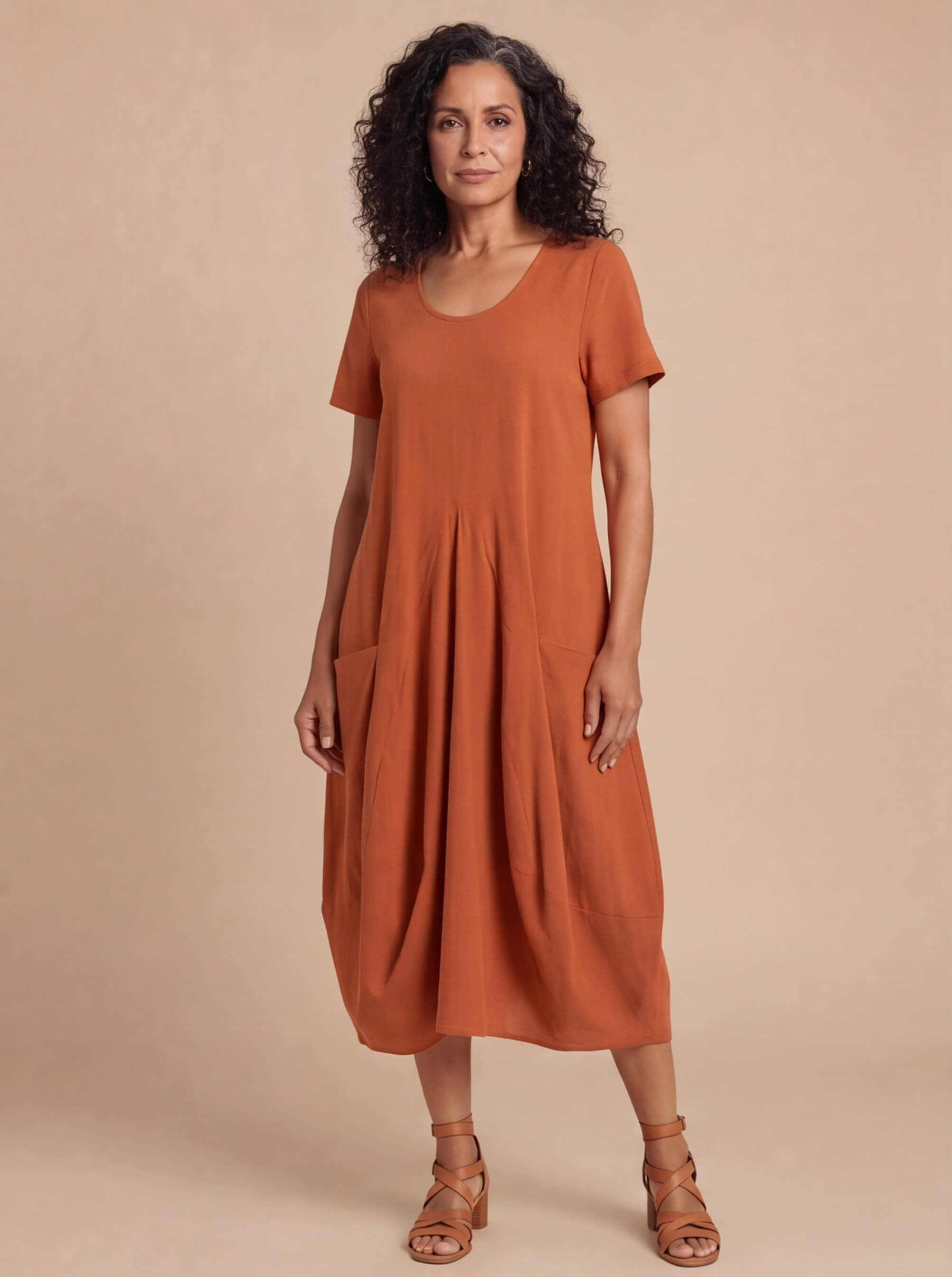 Women’s Casual A-Line Dress with Pockets – Effortless Everyday Comfort