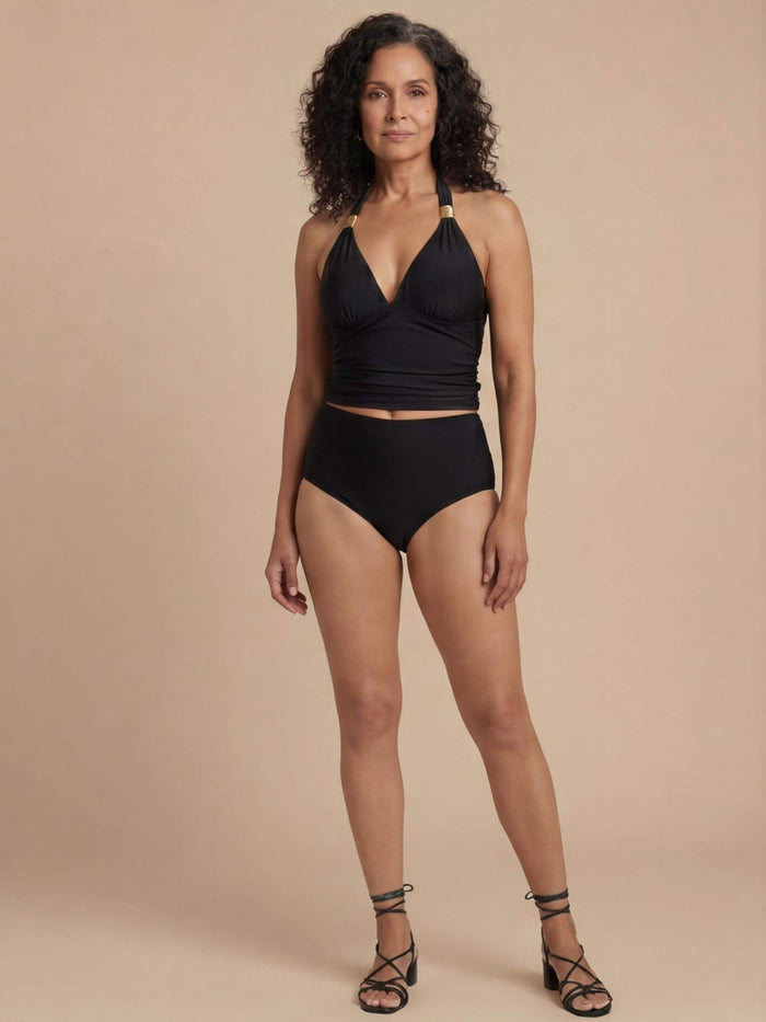 Women’s Halter Tankini Bikini Set