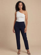 Women’s Asymmetric One-Shoulder Tank Top – Minimalist Stretch Design