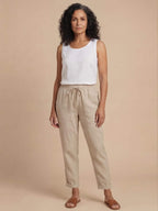Women’s Drawstring Waist Tapered Trousers