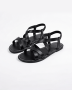 Women’s Flat Sandals-Strappy Caged