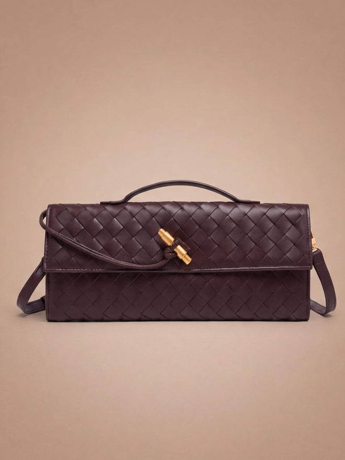 Women’s Woven Handle Shoulder Bag