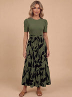 Women’s Elegant Floral Maxi Dress – Effortless Style & Timeless Grace