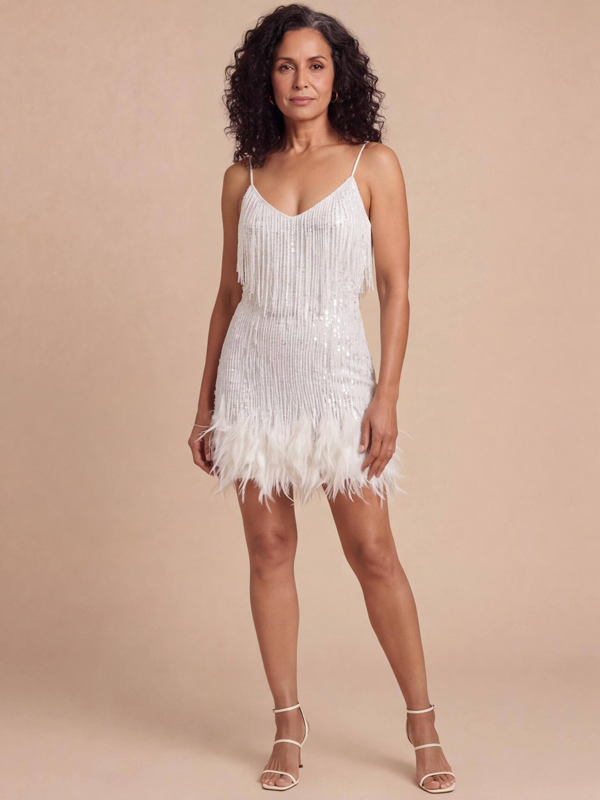 Women’s Fringe Detail Mini Party Dress