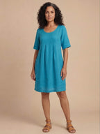 Women’s Scoop Neck Pocket Mini Dress