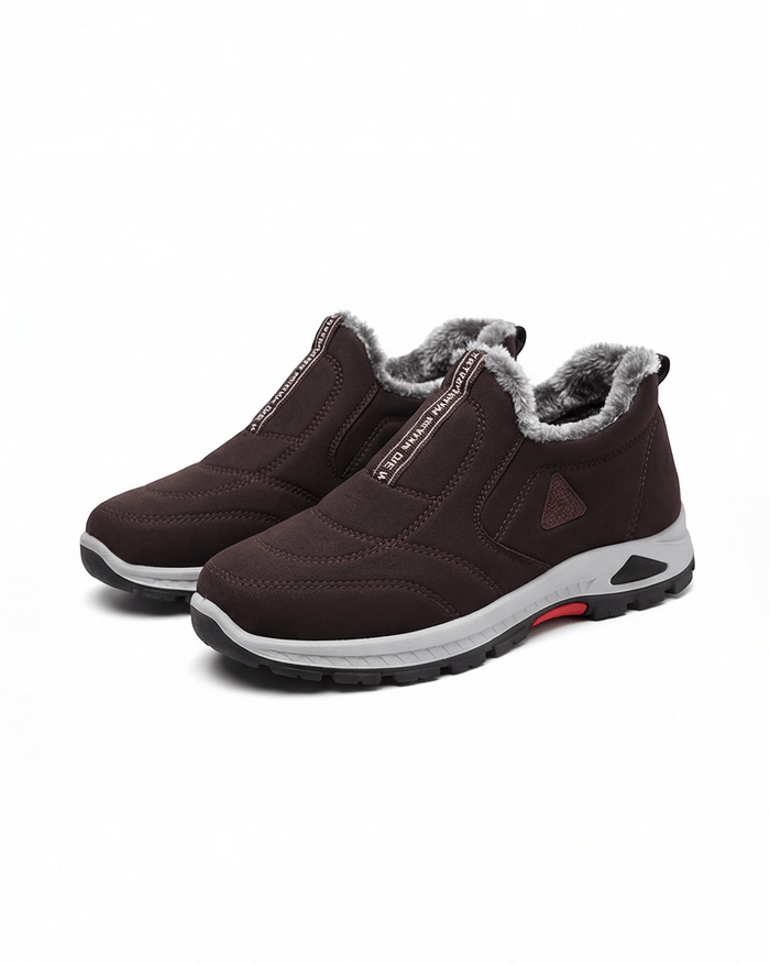 Women’s Cozy-Lined Casual Sneakers- Slip-On