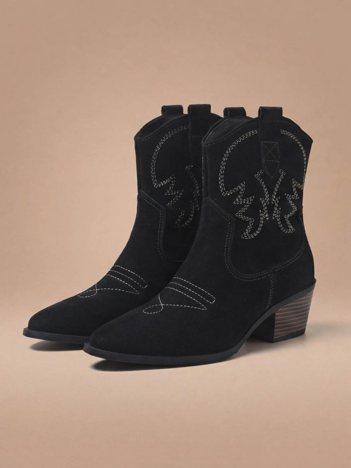 Sage Suede Western Boots