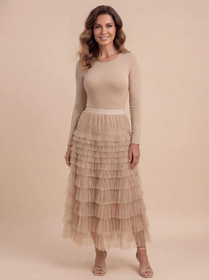 Women’s Skirt – Flowing Tulle Maxi Skirt