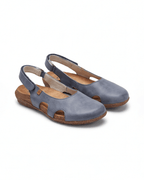 Women’s Flat Sandals- Slingback Cutout