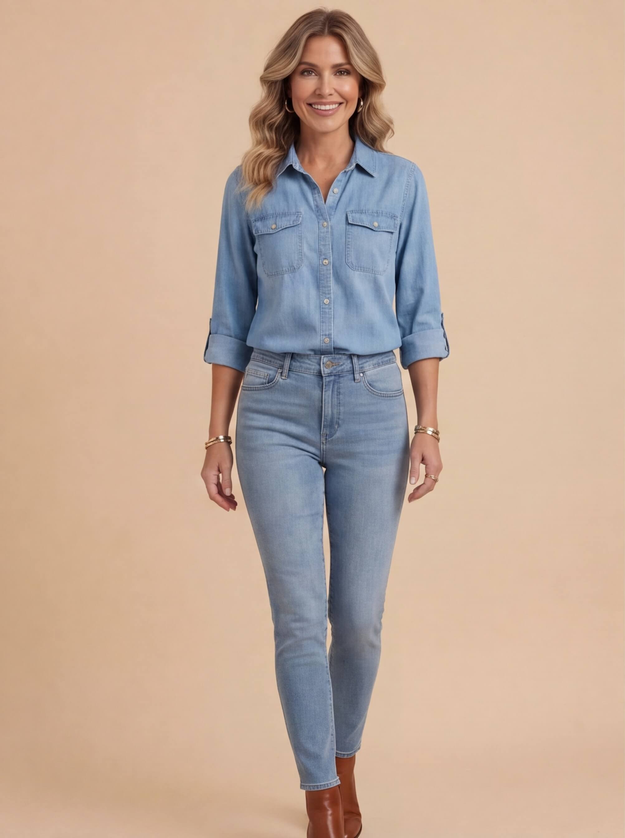 Women’s Oversized Denim Shirt