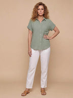 Women’s Relaxed Pocket Button-Up Shirt