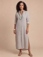 Women’s Striped Shirt Dress – Lightweight & Effortless Elegance