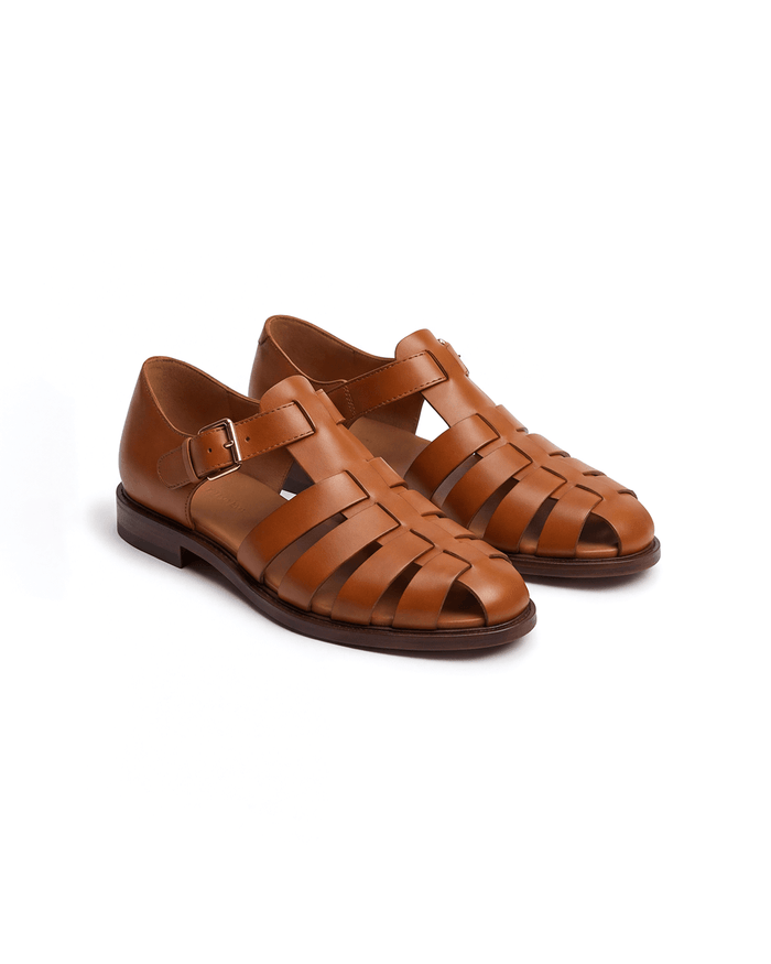Women’s Flat Sandals- Buckle Fisherman